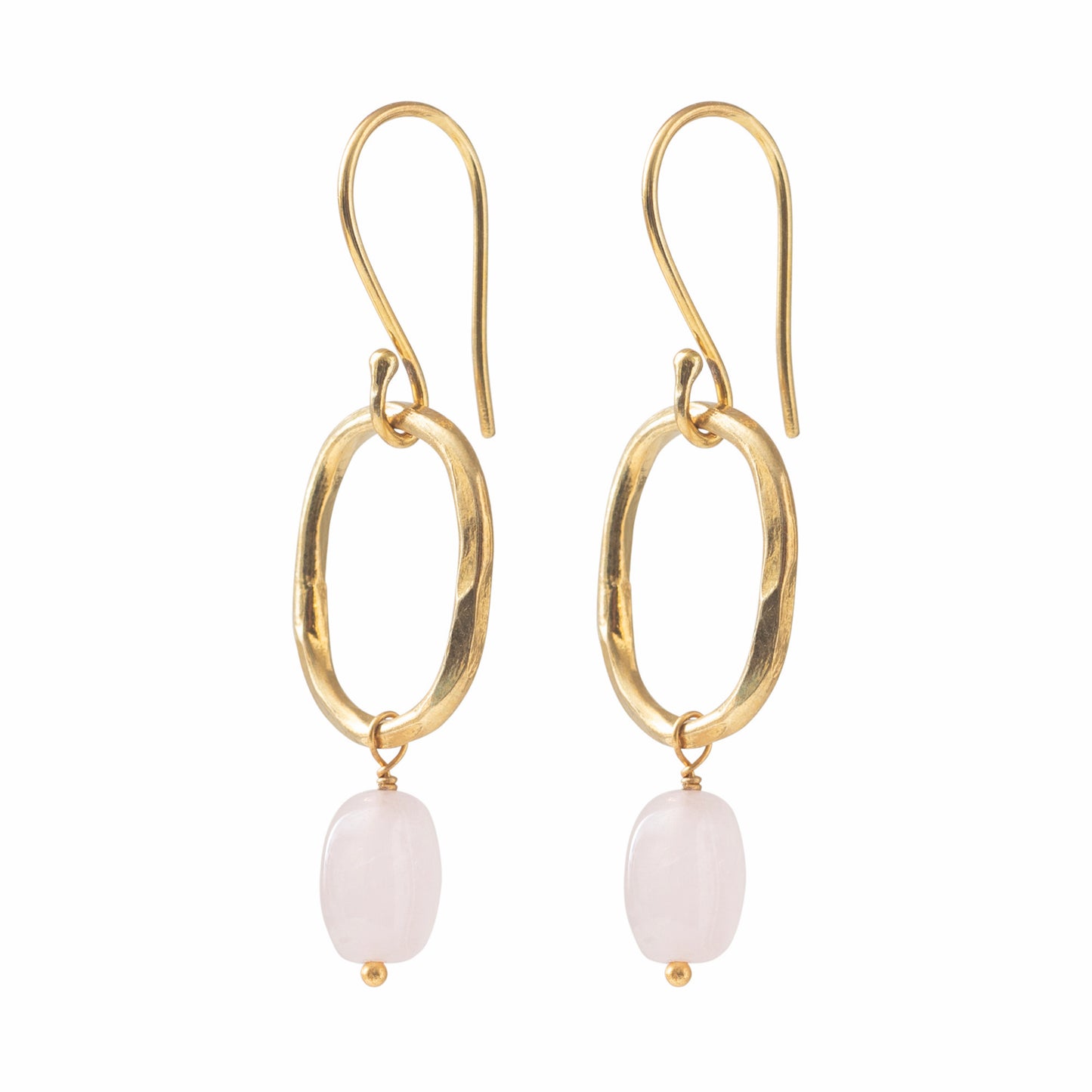 Graceful Rose Quartz Oorbellen
