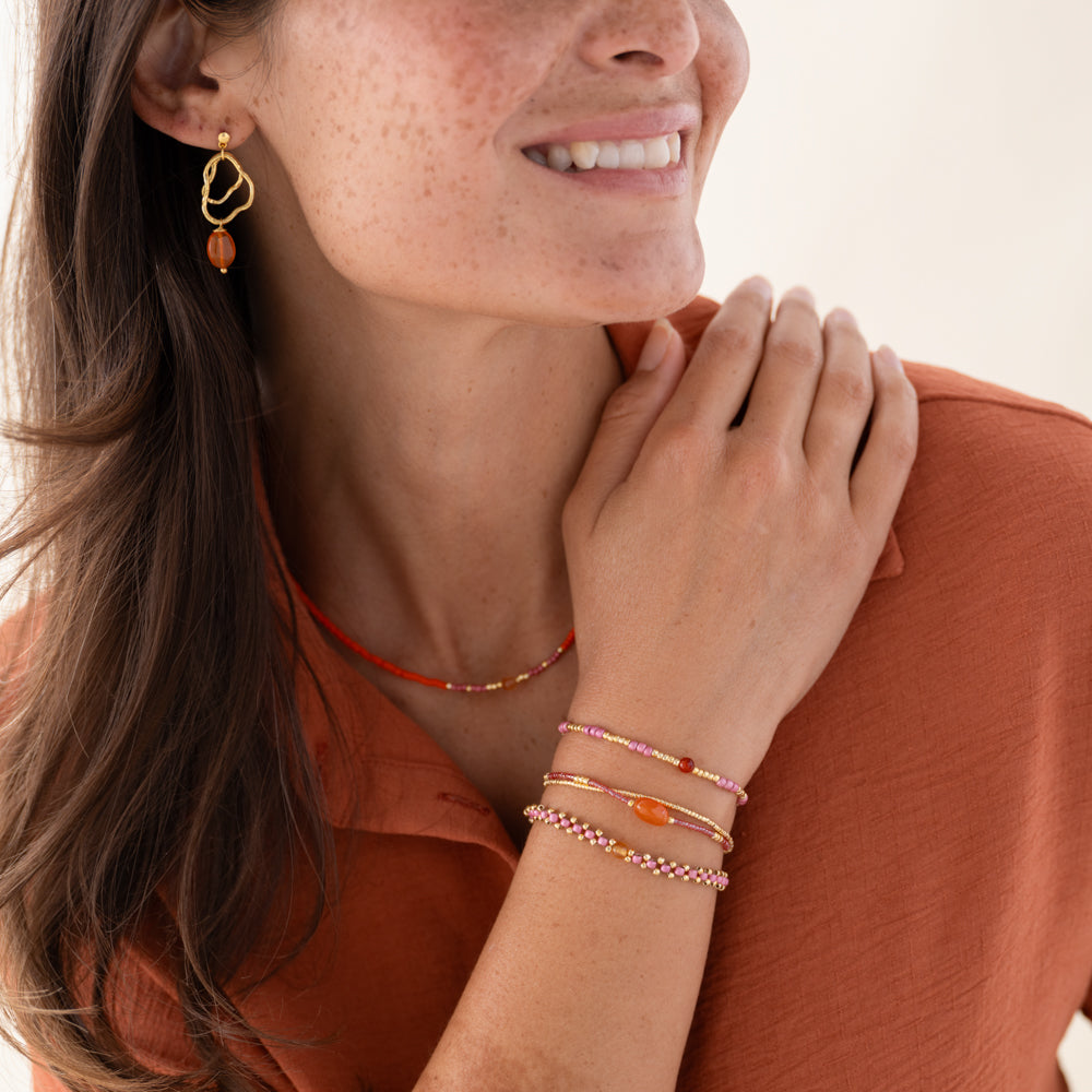 Splash Carnelian Armband