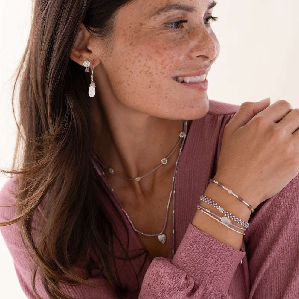 Splash Rose Quartz Armband