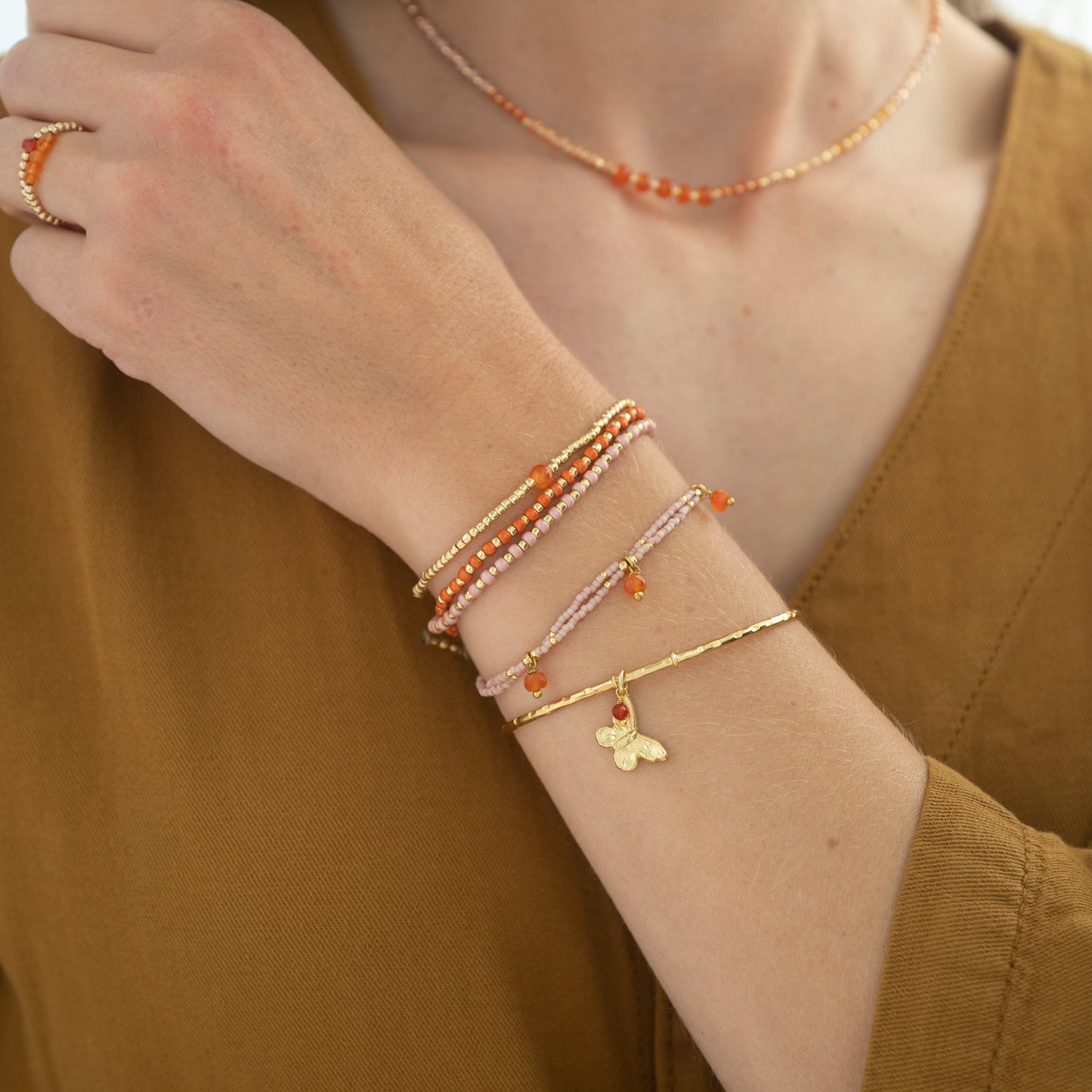 Honor Carnelian Armband