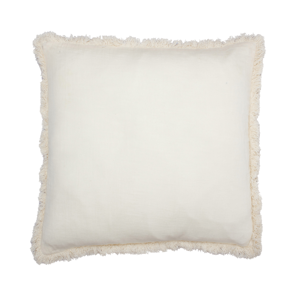 Kussen Met Franjes Crème