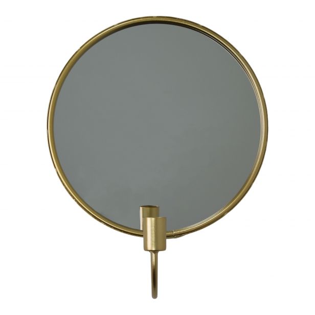 Spiegel Met Kaarsenhouder Goud