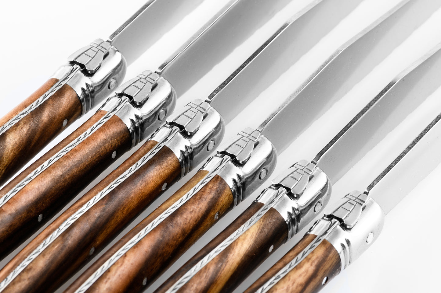 Steakmessen Set Dark Wood