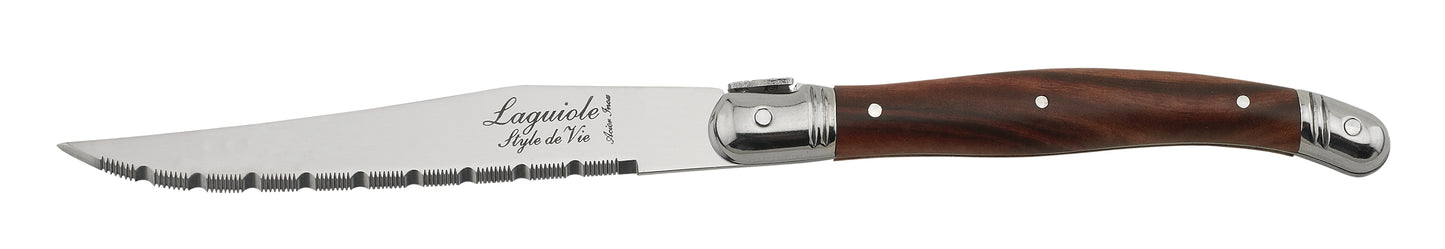 Steakmessen Set Dark Wood