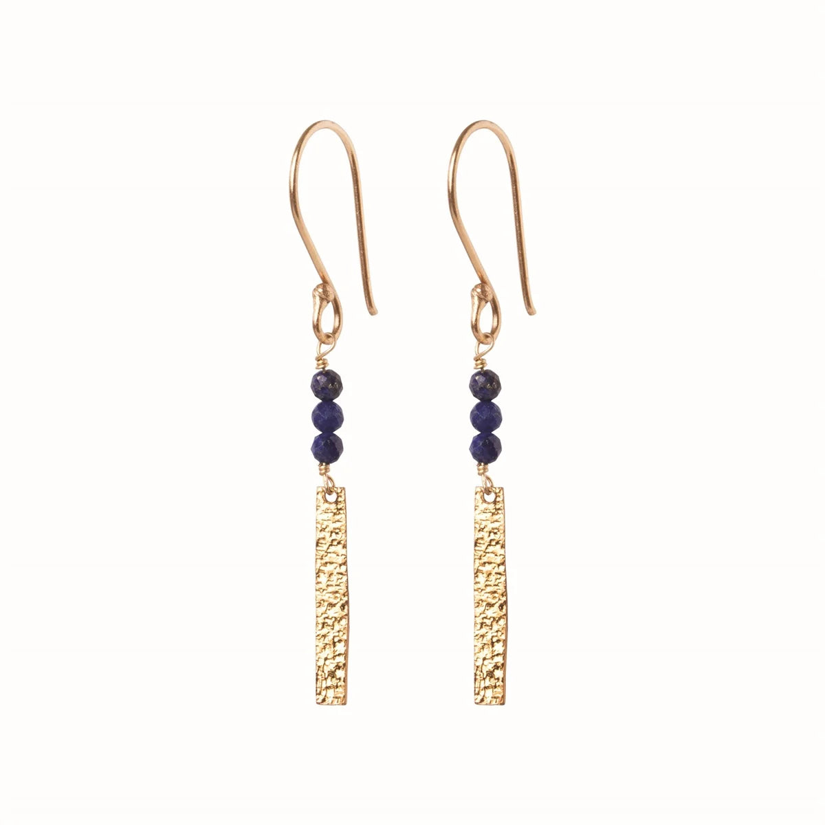 Bar Lapis Lazuli Oorbellen