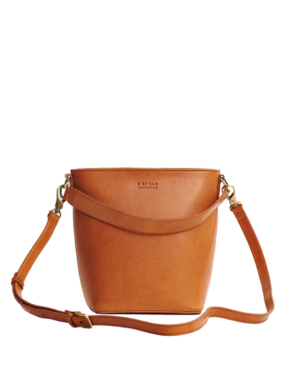 Bobbi Bucket Tas Midi Cognac