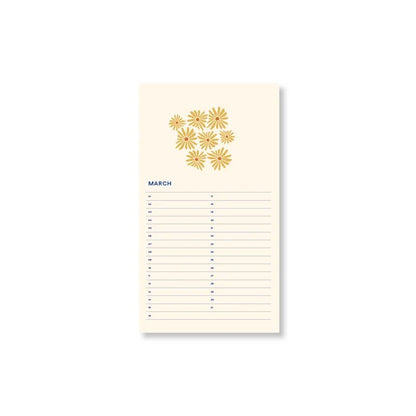 Birthday Calendar Flower