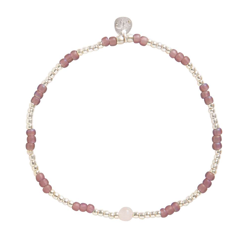 Splash Rose Quartz Armband
