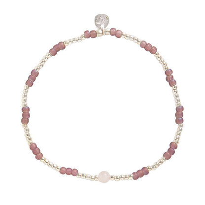 Splash Rose Quartz Armband