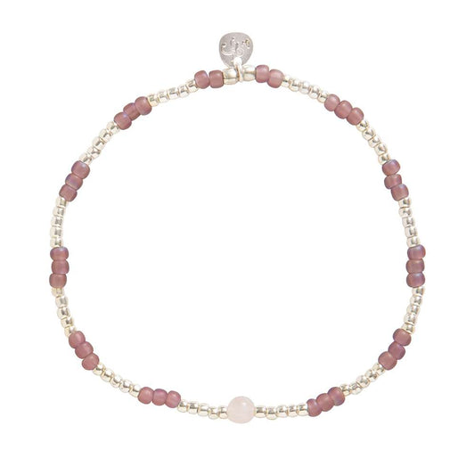 Splash Rose Quartz Armband