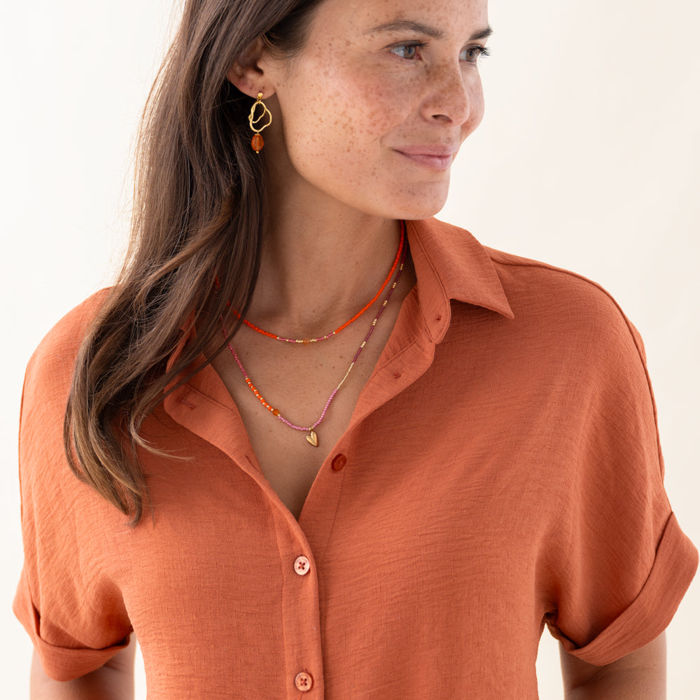 Adventurous Carnelian Ketting/Armband