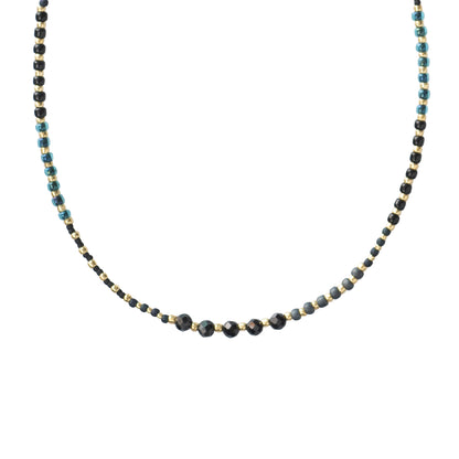 Golden Black Onyx Ketting