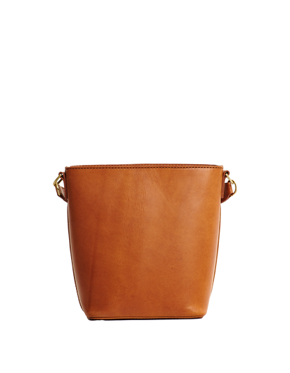 Bobbi Bucket Tas Midi Cognac