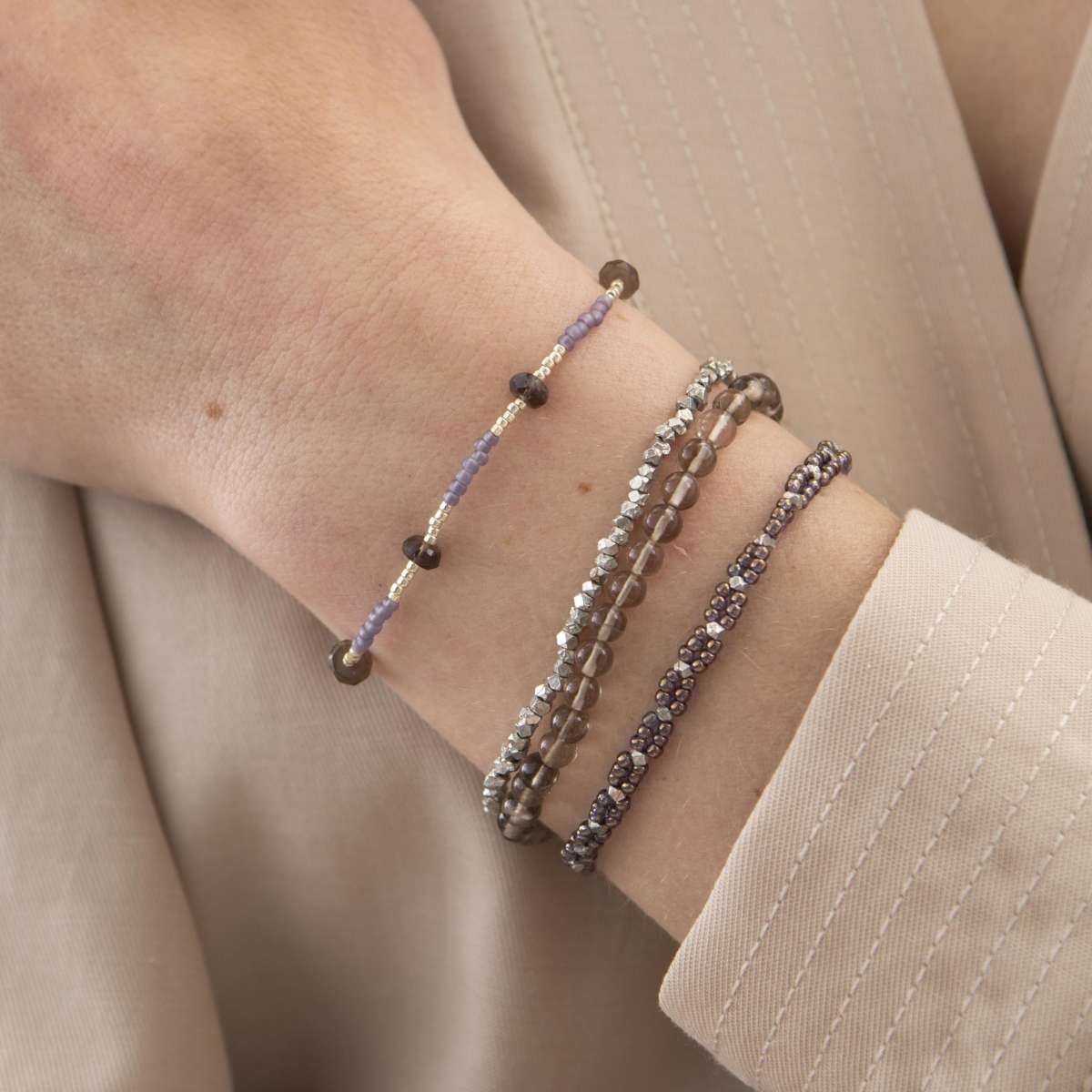 Warrior Smokey Quartz Armband