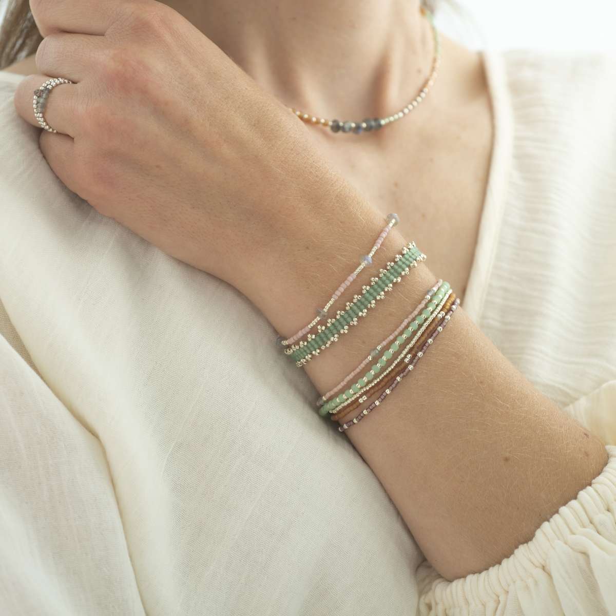 Warrior Labradoriet Armband
