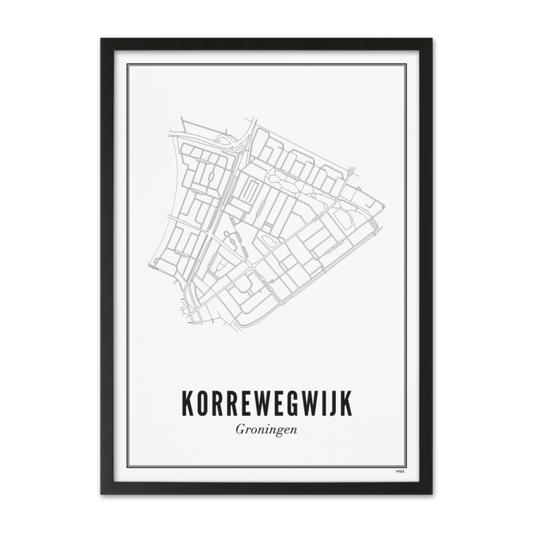 Groningen Korrewegwijk Poster