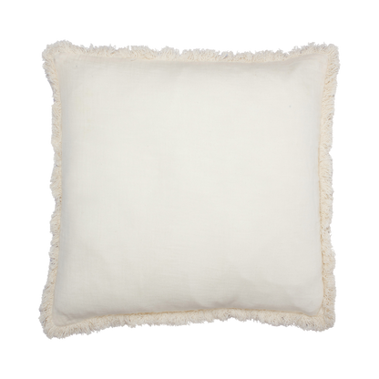 Kussen Met Franjes Crème