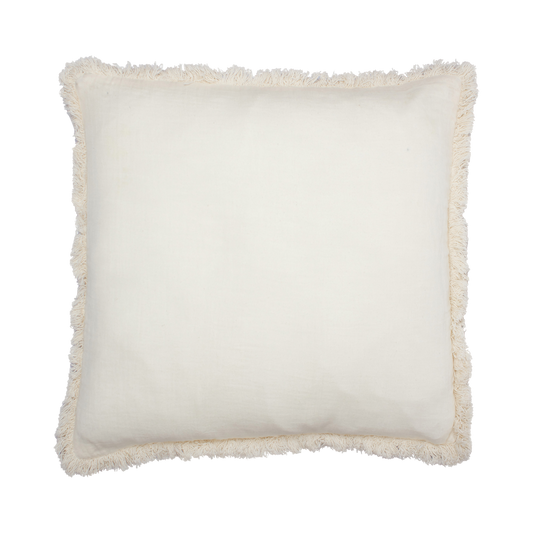Kussen Met Franjes Crème