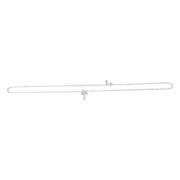 Palmboom Ketting Zilver