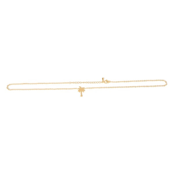Palmboom Ketting Goud