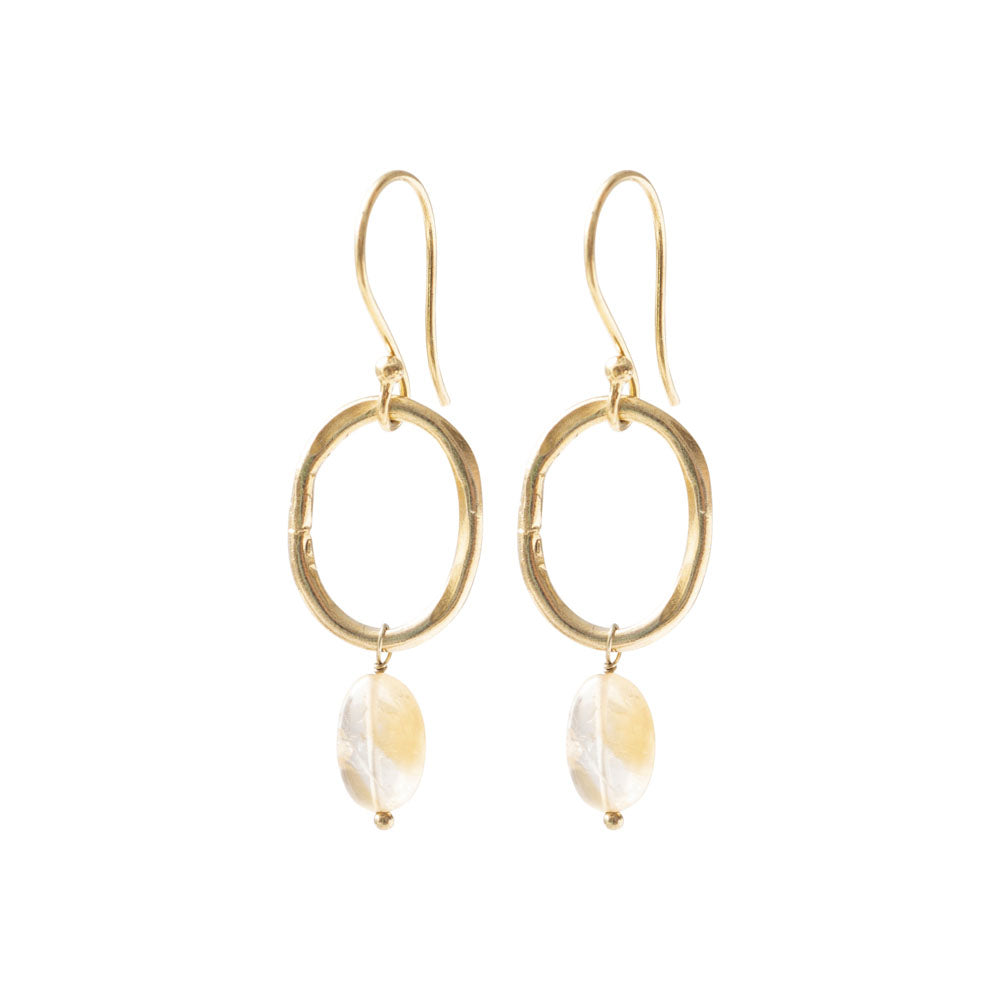 Graceful Citrine Oorbellen