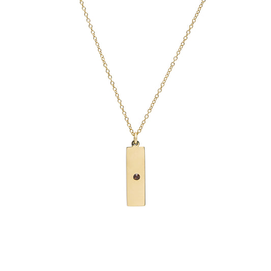 Brown Bar Ketting Goud