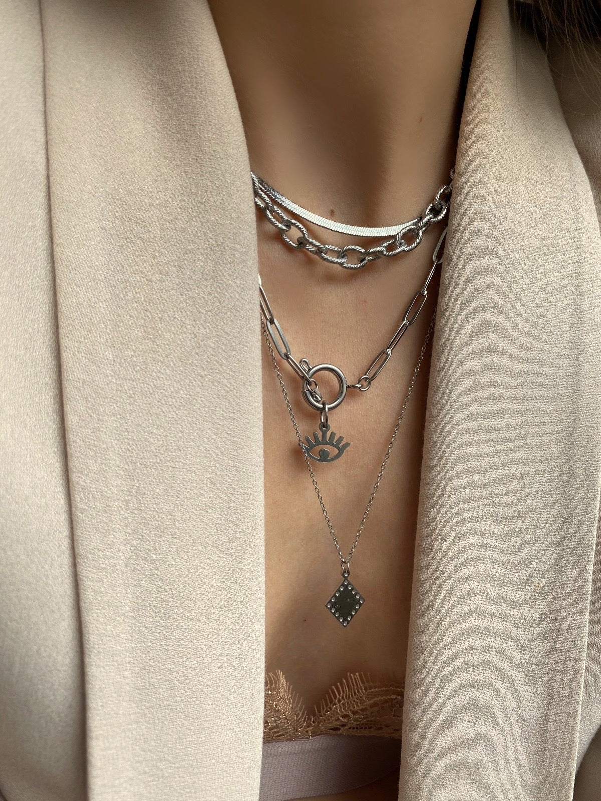 Triangle Ketting Goud